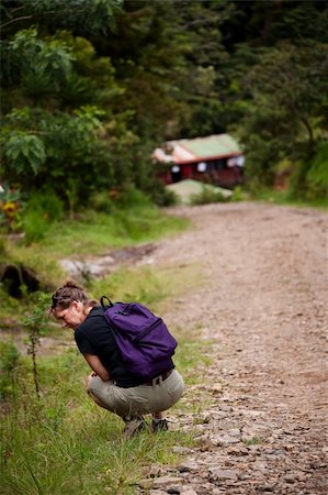 simsearch:400-08713043,k - Female hiker on a rugged trail in Costa Rica Fotografie stock - Microstock e Abbonamento, Codice: 400-04717538