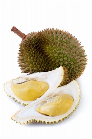 simsearch:400-09220883,k - King of fruits, durian on white background Stock Photo - Budget Royalty-Free & Subscription, Code: 400-04717777