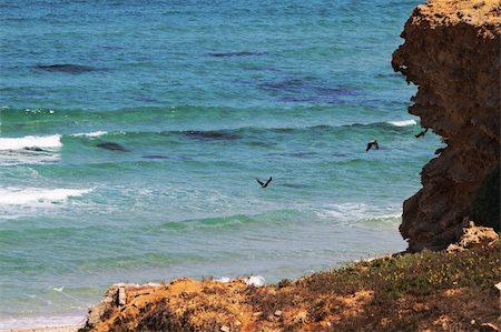 simsearch:400-07508735,k - Sea waves on tropical beach next to cliff Stockbilder - Microstock & Abonnement, Bildnummer: 400-04717788