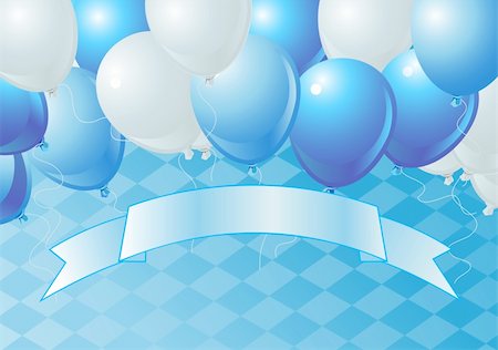 Vector Oktoberfest Celebration Balloons Background with Copy space. Stock Photo - Budget Royalty-Free & Subscription, Code: 400-04717925