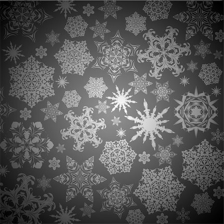 christmas snowflakes background, this  illustration may be useful  as designer work Stock Photo - Budget Royalty-Free & Subscription, Code: 400-04718035