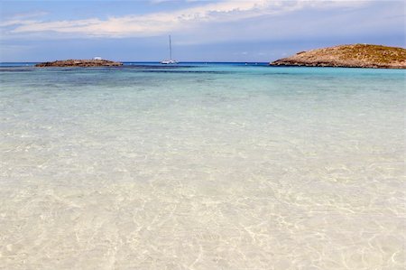 simsearch:872-06053881,k - Illetes beach islands in Formentera Balearic islands Spain Illetas Stock Photo - Budget Royalty-Free & Subscription, Code: 400-04718075