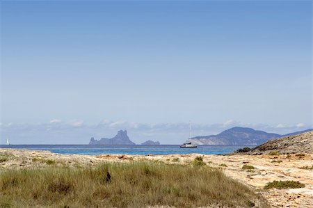 simsearch:841-08279060,k - Illetas Formentera sea ibiza in horizon Balearic Islands Illetes Photographie de stock - Aubaine LD & Abonnement, Code: 400-04718073