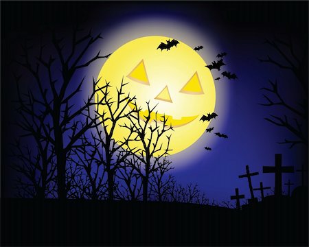 simsearch:400-04236303,k - halloween invitation or background with spooky castle and bats Fotografie stock - Microstock e Abbonamento, Codice: 400-04718231