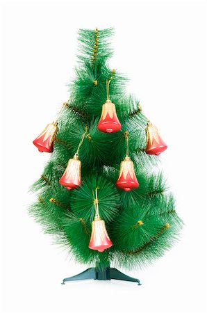 simsearch:400-04723812,k - Christmas tree isolated on the white background Stock Photo - Budget Royalty-Free & Subscription, Code: 400-04718592