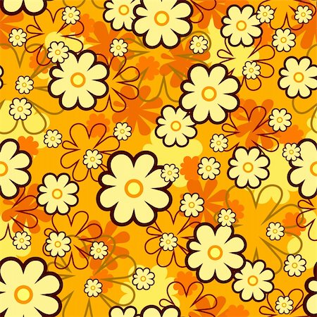 simsearch:400-05255140,k - seamless floral texture, this  illustration may be useful  as designer work Stockbilder - Microstock & Abonnement, Bildnummer: 400-04719091
