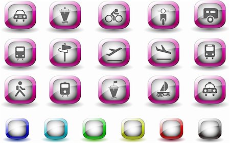 simsearch:400-08096778,k - Transportation and Vehicle icons TV Series Stock Photo - Budget Royalty-Free & Subscription, Code: 400-04719234