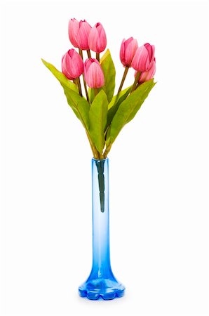 simsearch:400-07179442,k - Pot with tulips isolated on white Stock Photo - Budget Royalty-Free & Subscription, Code: 400-04719552
