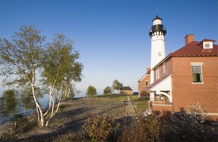 Au Sable Light Station - Pictured Rocks National Lakeshore Photographie de stock - Aubaine LD & Abonnement, Code: 400-04719670