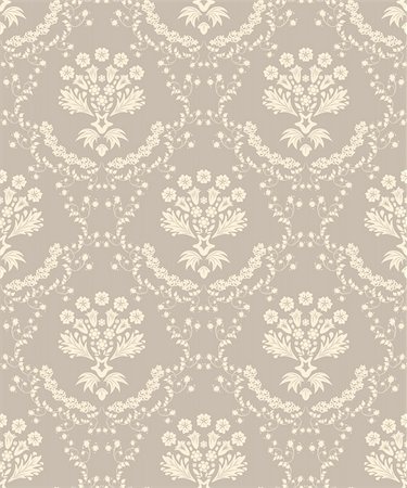 damask vector - Damask seamless vector background.  For easy making seamless pattern just drag all group into swatches bar, and use it for filling any contours. Stock Photo - Budget Royalty-Free & Subscription, Code: 400-04719802