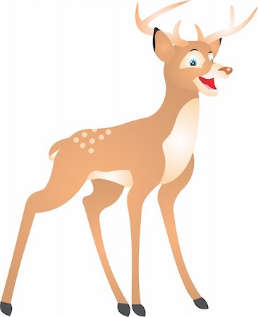 simsearch:400-07055666,k - Deer vector. To see similar, please VISIT MY PORTFOLIO Fotografie stock - Microstock e Abbonamento, Codice: 400-04719868