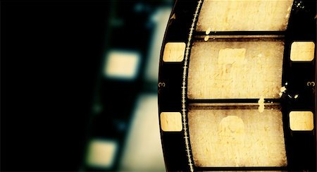 Close up of vintage movie film strips Stock Photo - Budget Royalty-Free & Subscription, Code: 400-04710410