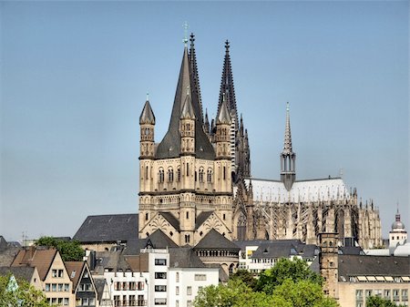 Koelner Dom, gothic cathedral church in Koeln (Cologne), Germany - high dynamic range HDR Photographie de stock - Aubaine LD & Abonnement, Code: 400-04710470