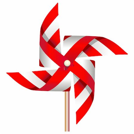 simsearch:400-04815627,k - Vector illustration of red windmill toy, file included Eps v8 and 300 dpi JPG. Fotografie stock - Microstock e Abbonamento, Codice: 400-04710539