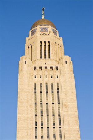 simsearch:400-05292353,k - State Capitol of Nebraska in Lincoln. Photographie de stock - Aubaine LD & Abonnement, Code: 400-04710577