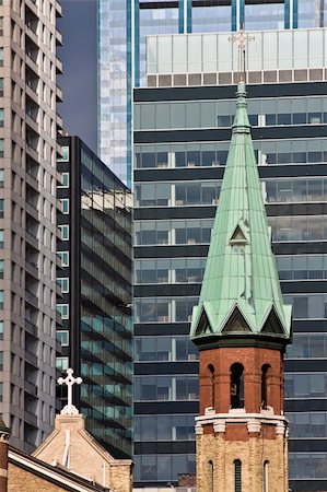 Church in Downtown Chicago, IL. Stock Photo - Budget Royalty-Free & Subscription, Code: 400-04710570