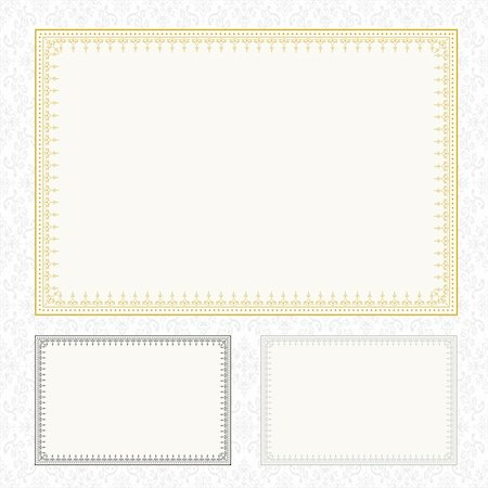 simsearch:400-04710715,k - Set of highly detailed vector frames. Easy to edit. Foto de stock - Royalty-Free Super Valor e Assinatura, Número: 400-04710639