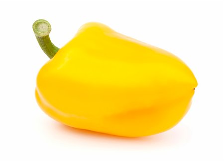 simsearch:400-04184962,k - Very nice yellow pepper isolated on white Stockbilder - Microstock & Abonnement, Bildnummer: 400-04710631