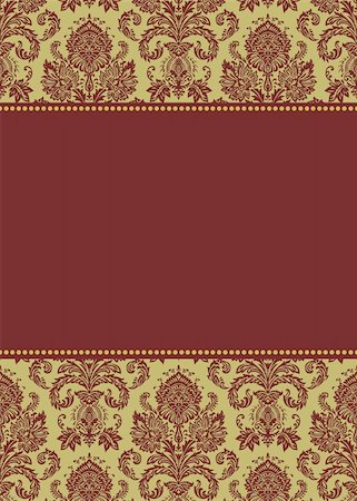 Seamless holiday pattern and decorative frame. Pattern is included as a seamless swatch. Stock Photo - Budget Royalty-Free & Subscription, Code: 400-04710645