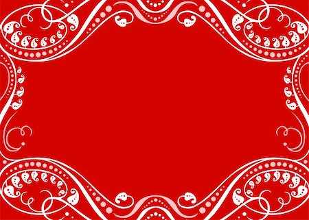 Seamless holiday pattern and decorative frame. Pattern is included as a seamless swatch. Stock Photo - Budget Royalty-Free & Subscription, Code: 400-04710723