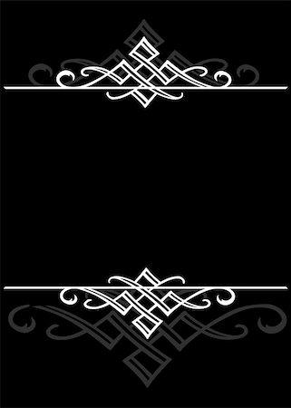 damask vector - Vector ornaments and frame. Easy to scale and edit. Stock Photo - Budget Royalty-Free & Subscription, Code: 400-04710828