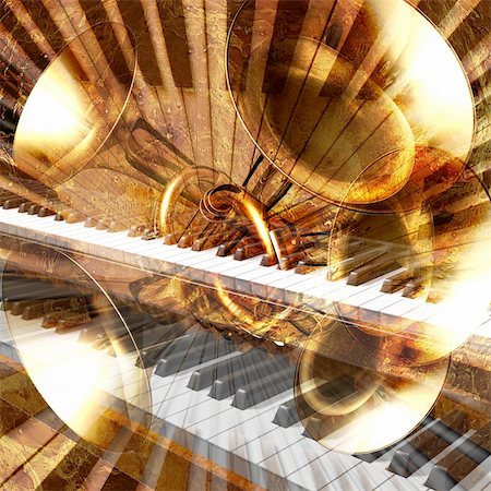 abstract jazz rock background musical instruments Stock Photo - Budget Royalty-Free & Subscription, Code: 400-04710888