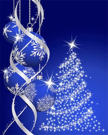 simsearch:400-04195359,k - Beautiful vector Christmas (New Year) background for design use Foto de stock - Super Valor sin royalties y Suscripción, Código: 400-04711113