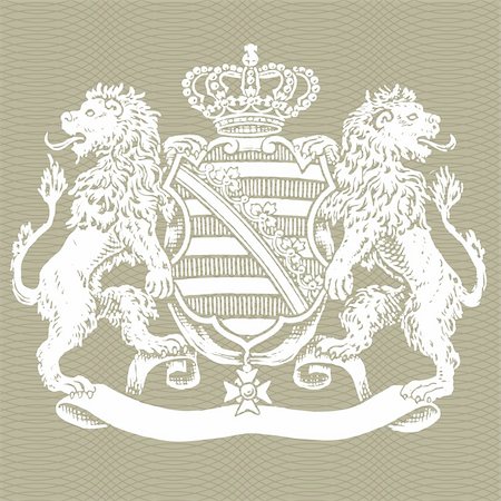 simsearch:400-04710729,k - Detailed lion illustration crest. Easy to edit colors. Foto de stock - Super Valor sin royalties y Suscripción, Código: 400-04711182