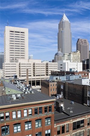 simsearch:400-06059972,k - Downtown Cleveland - beatiful spring day. Stock Photo - Budget Royalty-Free & Subscription, Code: 400-04711310