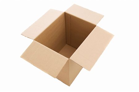 simsearch:400-04407352,k - Paper box. Isolated over white Photographie de stock - Aubaine LD & Abonnement, Code: 400-04711768