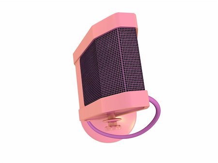 simsearch:400-05884358,k - single pink glamour microphone. 3D Stock Photo - Budget Royalty-Free & Subscription, Code: 400-04712005