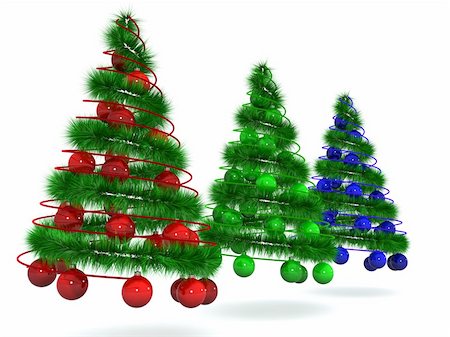 simsearch:400-04754736,k - abstract spiral christmas tree with decoration. 3d Photographie de stock - Aubaine LD & Abonnement, Code: 400-04712046