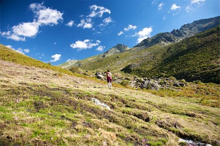 simsearch:400-05167756,k - woman trekking at gredos mountains in avila spain Stock Photo - Budget Royalty-Free & Subscription, Code: 400-04712089