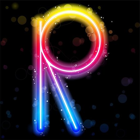 simsearch:400-04216790,k - Vector - Alphabet Rainbow Lights  Glitter with Sparkles Fotografie stock - Microstock e Abbonamento, Codice: 400-04712436