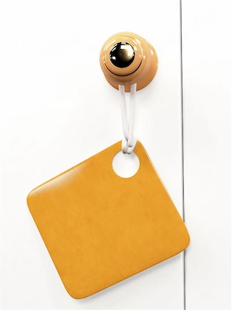 disturb sign - 3d wooden tablet on the door handle Stock Photo - Budget Royalty-Free & Subscription, Code: 400-04712557