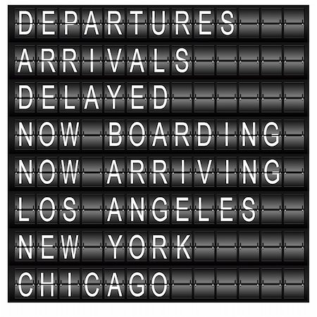 plane delay - An image of a travel station schedule board. Stock Photo - Budget Royalty-Free & Subscription, Code: 400-04712594