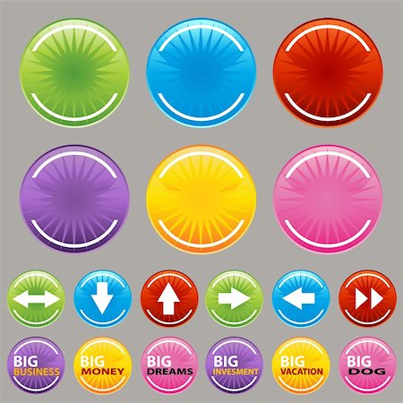 An image of a variety button set. Stock Photo - Budget Royalty-Free & Subscription, Code: 400-04712597
