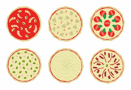 Pizza with toppings 3 Stock Photo - Budget Royalty-Free & Subscription, Code: 400-04712626