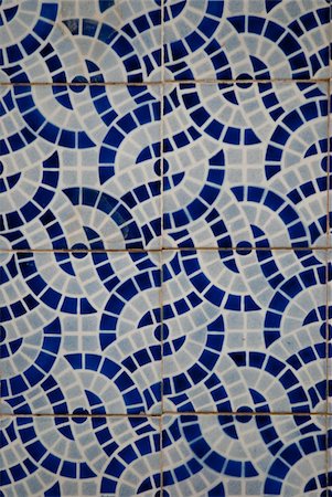 Detail of Portuguese glazed tiles. Stock Photo - Budget Royalty-Free & Subscription, Code: 400-04713237