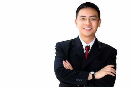 simsearch:400-04130666,k - Young good looking asian business man on a white background isolated Foto de stock - Royalty-Free Super Valor e Assinatura, Número: 400-04713999