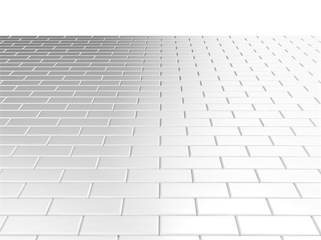 Illustration of a wall of many bricks on a white background Stock Photo - Budget Royalty-Free & Subscription, Code: 400-04724160