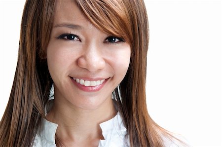 simsearch:400-05127151,k - Close up cute Asian female smiling Foto de stock - Super Valor sin royalties y Suscripción, Código: 400-04724369