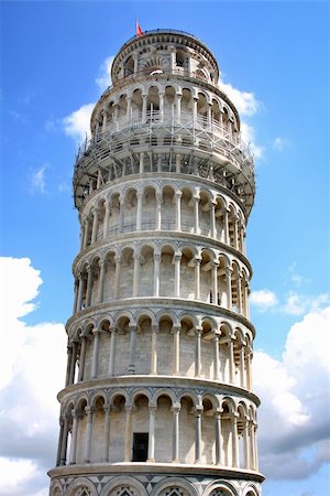 roman towers - details of Leaning tower in Pisa, Tuscany, Italy Stock Photo - Budget Royalty-Free & Subscription, Code: 400-04724385
