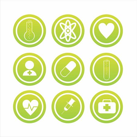 set of 9 medical signs Stock Photo - Budget Royalty-Free & Subscription, Code: 400-04724525