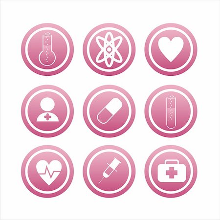 set of 9 medical signs Stock Photo - Budget Royalty-Free & Subscription, Code: 400-04724527