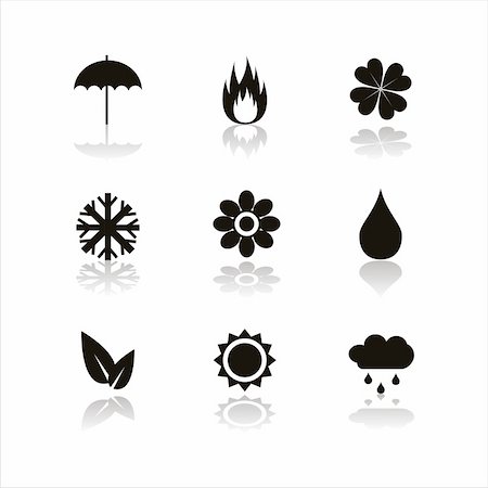 simsearch:400-05739512,k - set of 9 nature signs Stock Photo - Budget Royalty-Free & Subscription, Code: 400-04724625