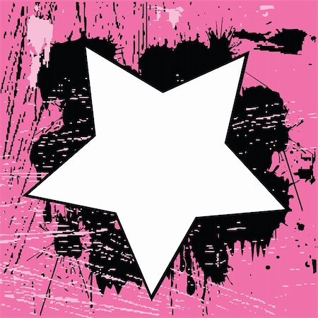 simsearch:400-05153010,k - Grunge pink background with star Photographie de stock - Aubaine LD & Abonnement, Code: 400-04725001