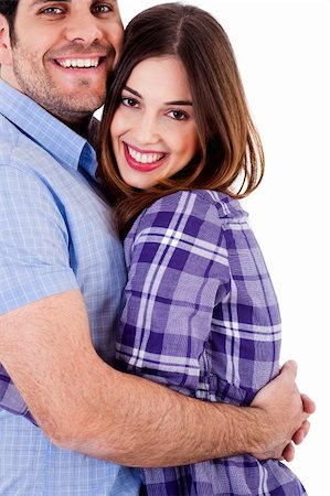 simsearch:400-04702706,k - closeup view of young man hugging woman Stockbilder - Microstock & Abonnement, Bildnummer: 400-04725230