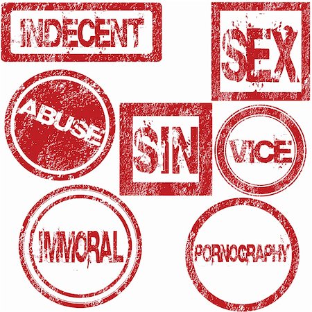 simsearch:400-04284156,k - Red rubber stamps with sexual conotation Photographie de stock - Aubaine LD & Abonnement, Code: 400-04725469