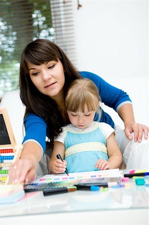 simsearch:400-05333981,k - mother and daughter having fun in kindergarden Photographie de stock - Aubaine LD & Abonnement, Code: 400-04725755